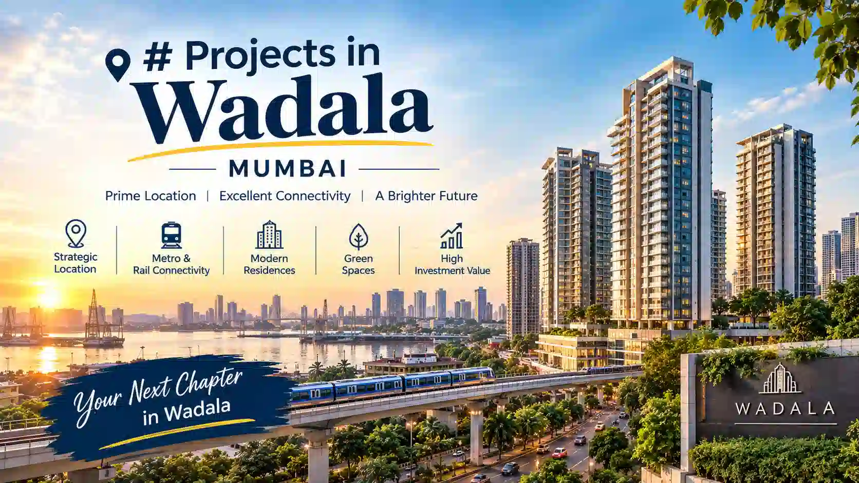 New and upcoming luxury residential projects in Wadala Mumbai with modern high-rise towers
